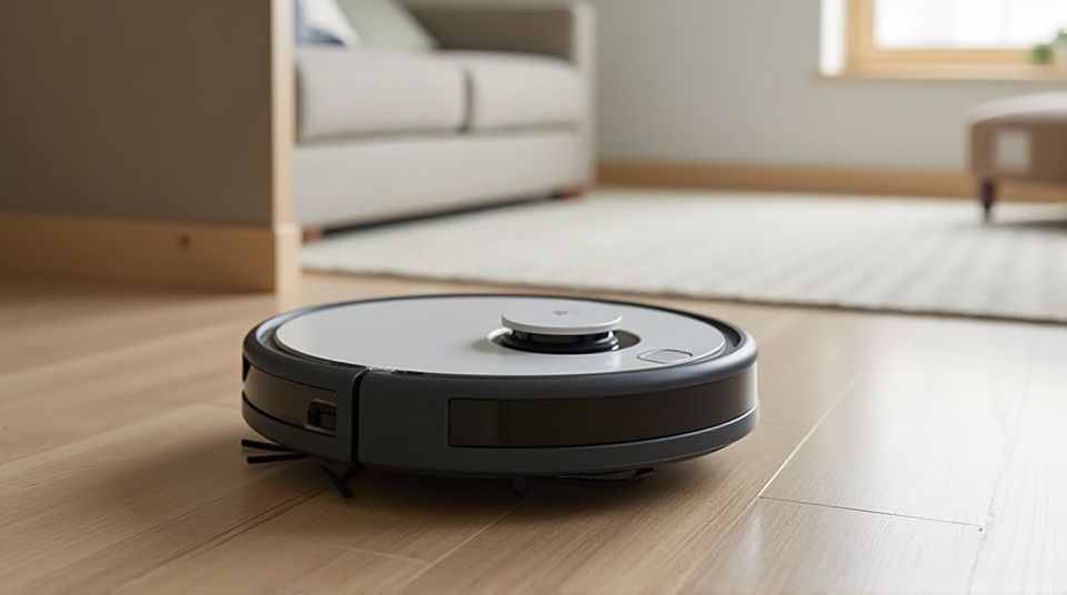 Robot Vacuum Cleaner on the floor